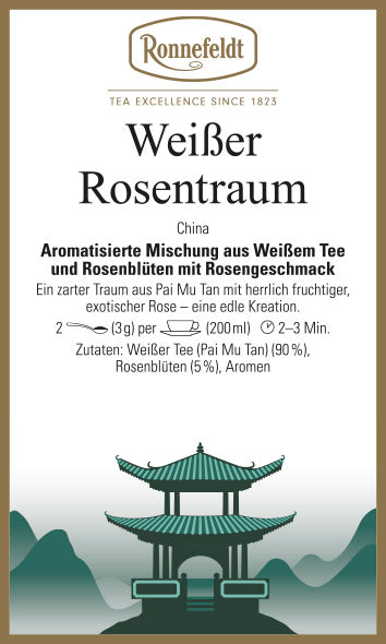 Weißer Rosentraum